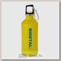 Бутылка для воды Biostal Fler NS-750-Y, 0.75 литра, с карабином, желтая