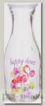 Бутылка для воды Loraine Happy Hour 27816-1 0.5 литра, стекло