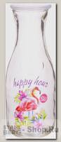 Бутылка для воды Loraine Happy Hour 27816-1 0.5 литра, стекло