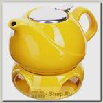 Заварочный чайник с подогревом Loraine 28684-1 0.75 литра, керамика