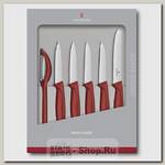 Набор кухонных ножей Victorinox 6.7111.6G, 6 предметов, красный