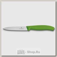 Кухонный нож для овощей Victorinox SwissClassic 6.7706.L114, 10 см, зеленый