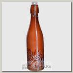 Бутылка с бугельной пробкой Loraine 28172-3 1 литр, стекло