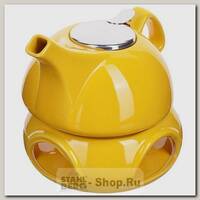 Заварочный чайник с подогревом Loraine 28686-1 0.95 литра, керамика