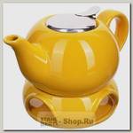 Заварочный чайник с подогревом Loraine 28683-1 0.8 литра, керамика