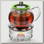 Заварочный чайник с подогревом Mayer&Boch 25674 0.8 литра, стеклянный