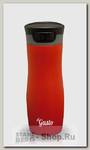 Дорожная кружка (Термокружка) El Gusto Stark, 0.47 литра (16 унций), красная, шершавая поверхность