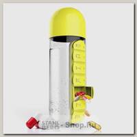 Бутылка Asobu In style pill organizer bottle (0,6 литра) желтая