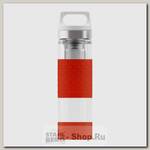 Термобутылка Sigg H&C Glass WMB Midnight 0.4 литра, красная