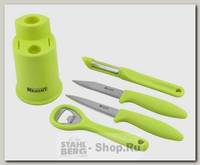 Набор кухонных ножей Regent inox Presto 93-PP-S5-01, 5 предметов, зеленый