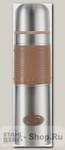 Термос Biostal Fler NB-750P-C 0,75 литра с узким горлом, глухая пробка, коричневый