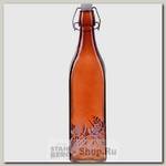 Бутылка с бугельной пробкой Loraine 28171-3 1 литр, стекло