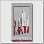 Набор кухонных ножей Victorinox 6.7131.4G, 4 предмета, красный