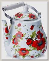 Чайник для кипячения воды Mayer&Boch Розы MB-27502 5 литров, эмалированный