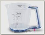 Мерный стакан с электронным дисплеем GiPFEL 5378, пластик, 0.8 литра, 18х13х14 см