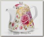 Заварочный чайник Loraine 26550 Цветы 1.1 литра, керамика