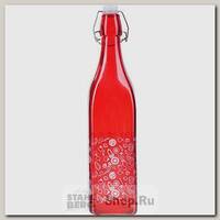 Бутылка с бугельной пробкой Loraine 28175 1 литр, стекло