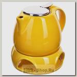 Заварочный чайник с подогревом Loraine 28685-1 0.75 литра, керамика