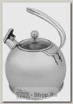 Чайник со свистком Taller TR-11350 2.5 литра, стеклянная крышка