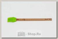 Щетка кондитерская Bravo BR-165, 30 см, силиконовая с бамбуковой ручкой