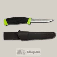 Кухонный филейный нож Morakniv Fishing Comfort Serrated Edge, лезвие 98 мм, черный