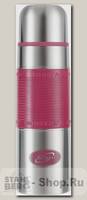 Термос Biostal Fler NB-750P-R 0,75 литра с узким горлом, глухая пробка, розовый