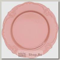 Набор одноразовых тарелок Mayer&Boch 14188 Винтаж 19 см, 10 штук, пластик, розовые