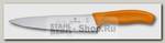 Разделочный кухонный нож Victorinox SwissClassic 6.8006.19L9B, лезвие 19 см, оранжевый