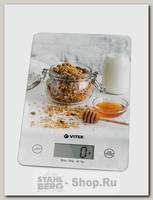 Весы кухонные VITEK VT-8033 W, электронные