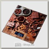 Весы кухонные Hottek Шоколад HT-962-026, электронные, до 7 кг, точность 1гр, 18х20 см